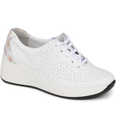 Lace-Up Leather Trainers - CAL37013 / 323 763