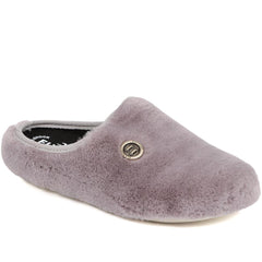 Faux Fur Mule Slippers - FLY38017 / 324 105