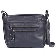 Leather Multi-Zip Shoulder Bag - JEWN40003 / 326 523